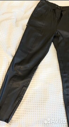 Брюки кожаные Zara
