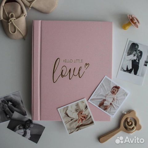 Первый альбом малыша Hello little love розовый