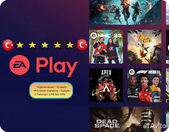 Playstation Ea Play (Турция) 12 месяцев