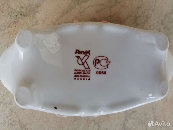 Шкатулка, Кисловодский фарфор, ручная работа