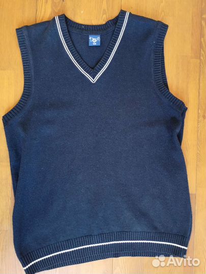 Жилет школьный синий 158