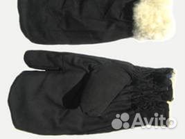 Продаю трехпалые рукавицы с мехом овчина