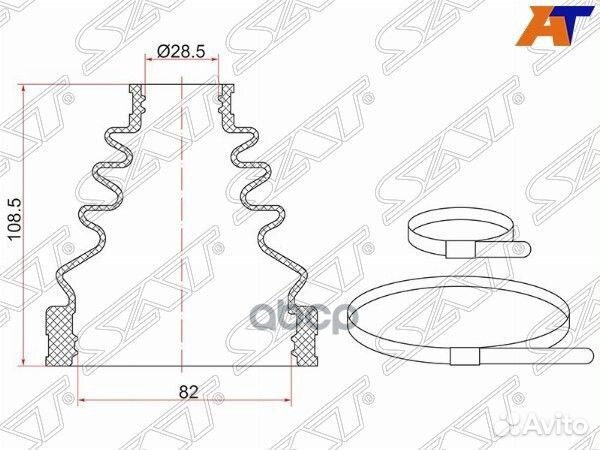 Пыльник шруса внутренний OEM toyota land cruiser