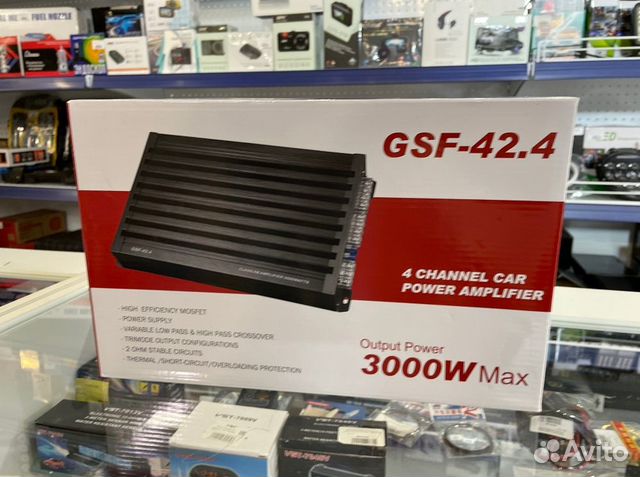 Усилитель звука GSF-42.4 3000 W (4 канала)