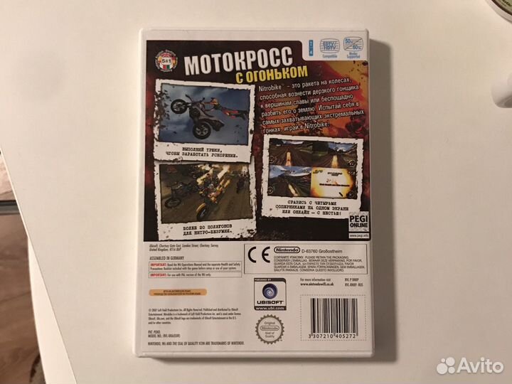 Nintendo wii диск nitro bike