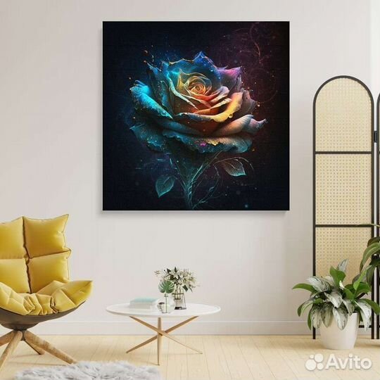Картина маслом на холсте Чарующая роза