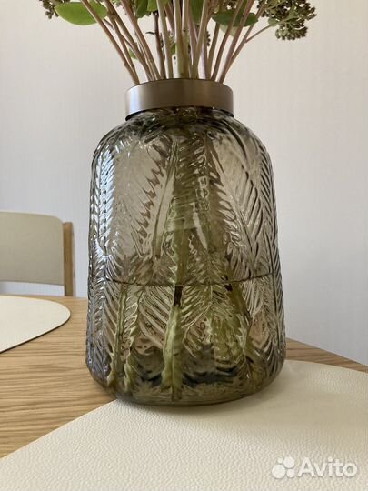 Ваза для цветов цветное стекло