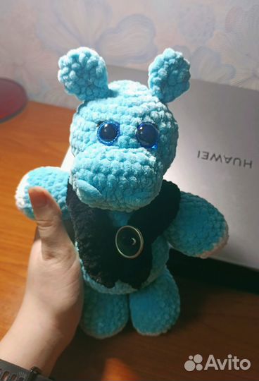 Вязанные игрушки ручной работы из плюшевой пряжи