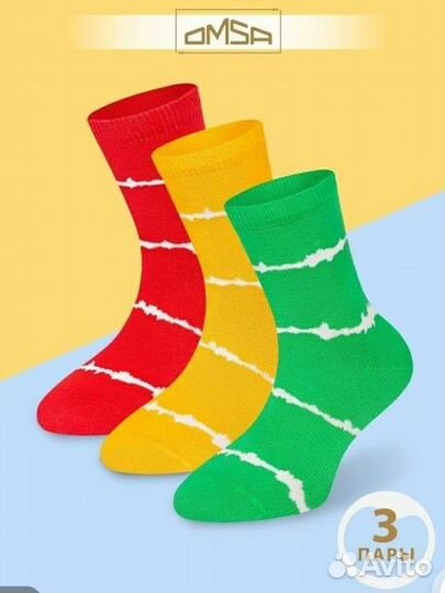 Носки детские новые 3шт. на ногу 12-14см