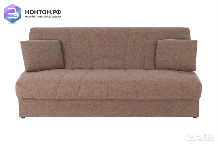 Диван книжка Ручеек рогожка коричневая