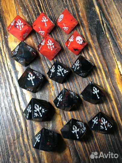 Кубики, дайсы ручной работы для VTM, втм 