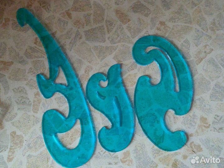 Лекальная линейка набор 3 шт