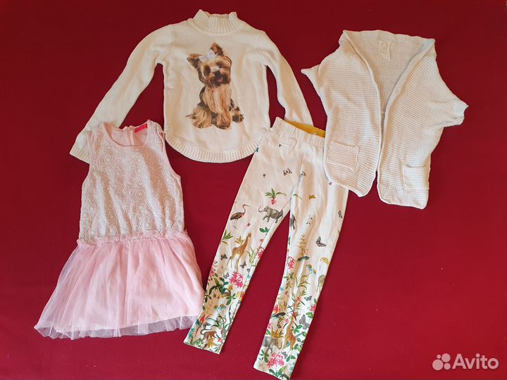 Вещи пакетом (Италия, Франция)для девочки 116-128
