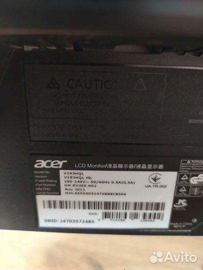 Монитор Acer 19