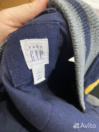 Куртка бомбер кожа ветровка gap оригинал