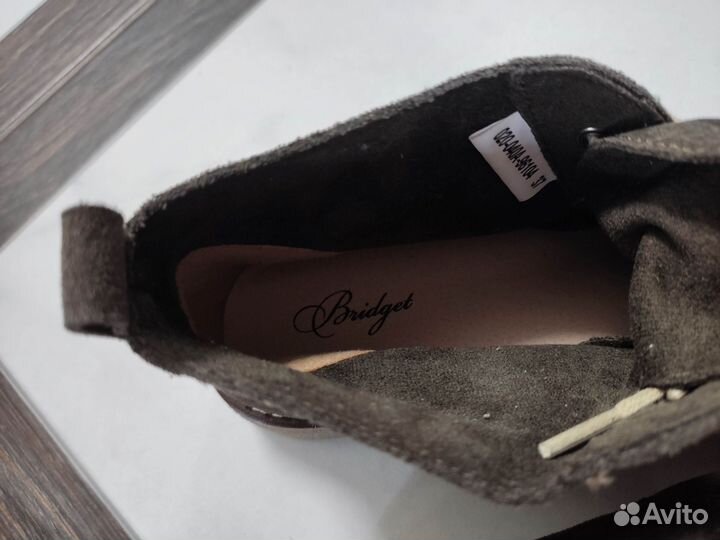 Ботинки замшевые 37