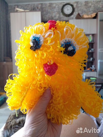 Мочалка-игрушка цыпленок
