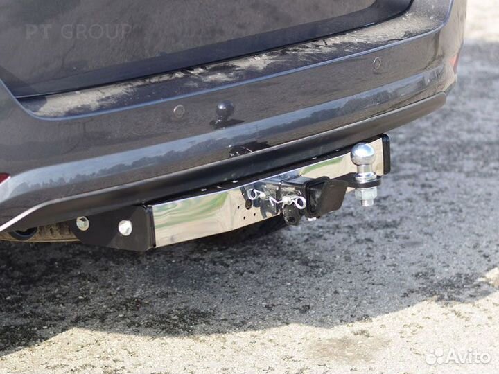 Фаркоп под квадрат Toyota Fortuner II, 2015-2020 п