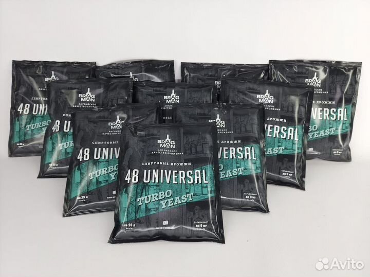 Дрожжи спиртовые Bragman 48 Universal (10 пачек)