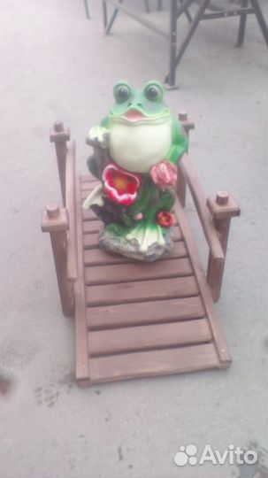 Мостик декоративный из дерева крашеный/ некрашеный