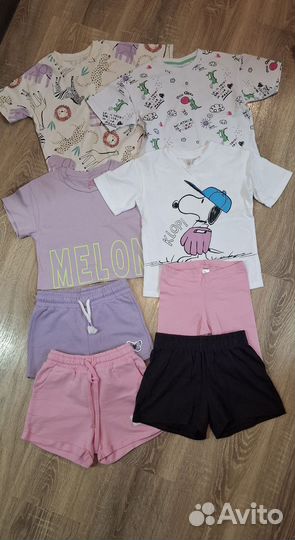 Детские вещи пакетом на девочку 110р