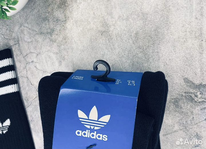 Носки Adidas чёрные оригинал