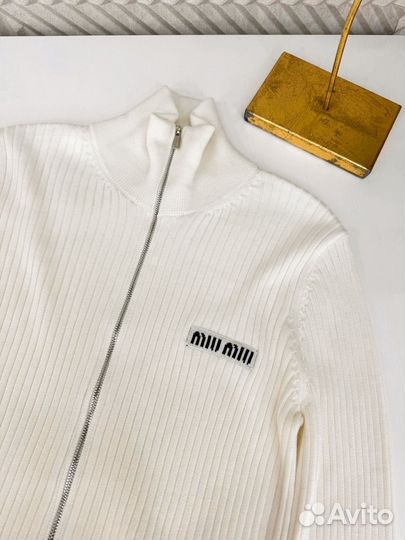 Кофта Miu Miu черная белая