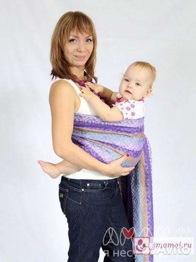 Новый слинг с кольцами для малышей с рождения
