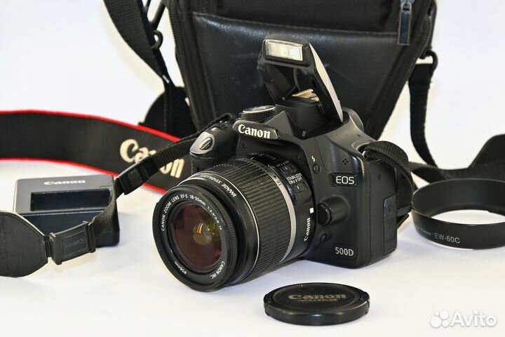 Canon EOS 500D/T1i 15.1MP зеркалка Kit 18-55