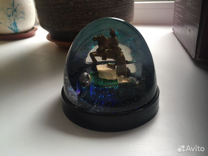 Шар стеклянный с блестками