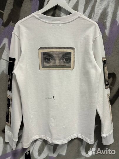 Лонгслив от Cav Empt с глазами белый