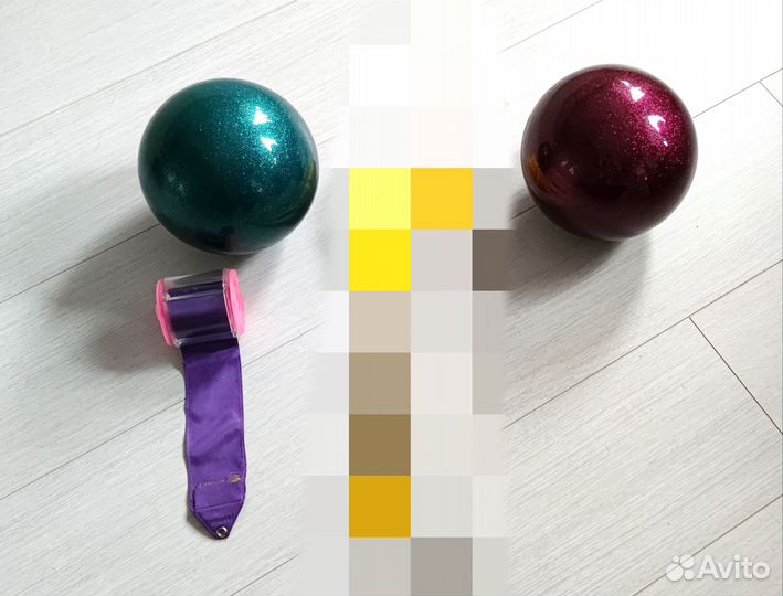 Два мяча sasaki 17 и лента chakot 5м + катушка