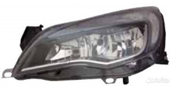 Фара opel astra 10- (1216728) (чёрный) лев