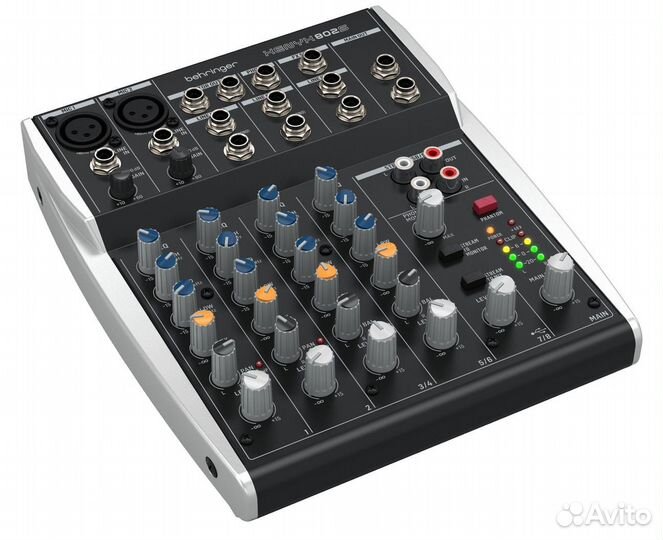 Behringer xenyx 802S микшерный пульт, 8входов