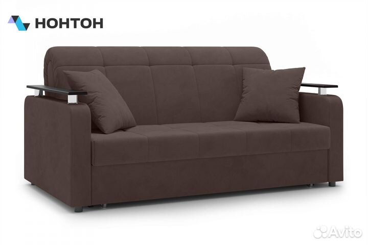 Диван аккордеон Остин коричневый