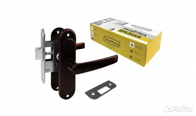 Защелка врезная птимаш зщ1.45 медь