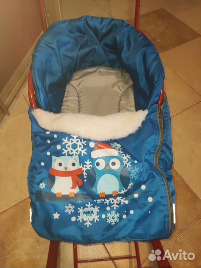 Санки с подстилкой