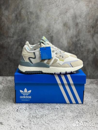 Элитные бежевые Adidas Nite Jogger Lux