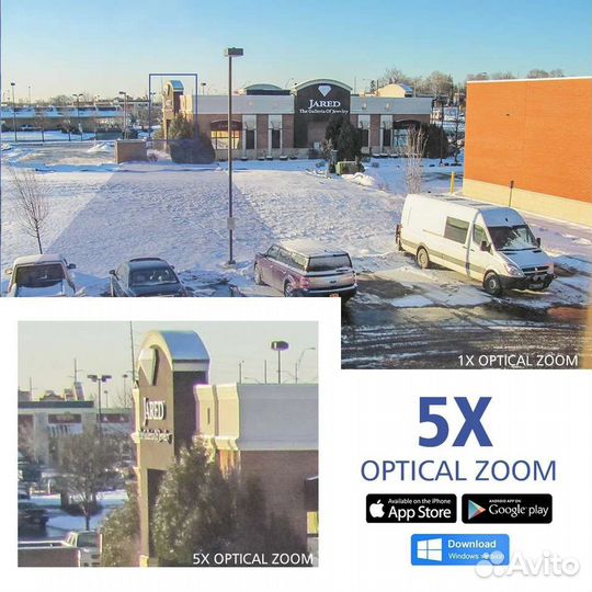 4G PTZ IP камера 2560*1920 5MP 5X Zoom