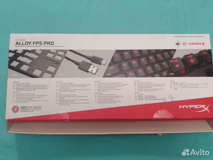 Клавиатура hyperx alloy fps pro