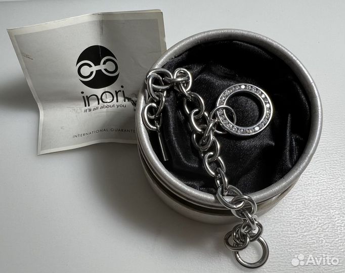 Браслет-цепочка из ювелир стали с фианитами inori