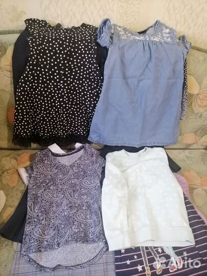 Детская одежда для девочек пакетом рост 128
