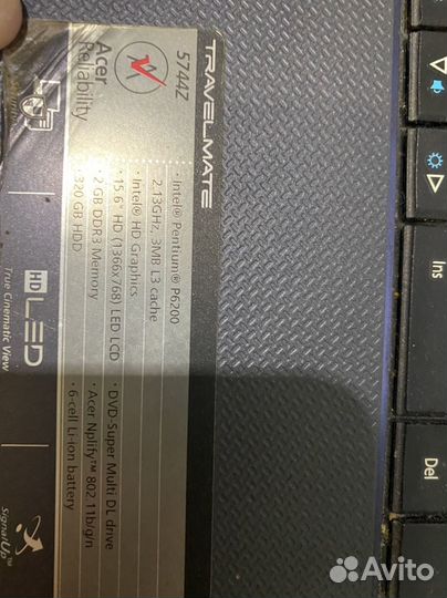 Ноутбук acer travelmate 5744Z