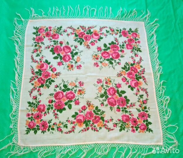 Советский павловопосадский платок