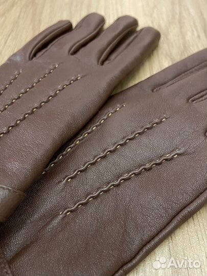 Перчатки женские кожаные