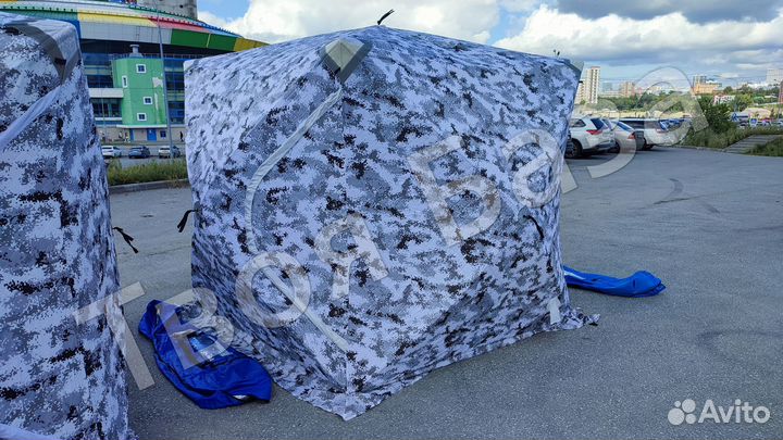 Зимняя палатка куб 220*220*230 трехслойная