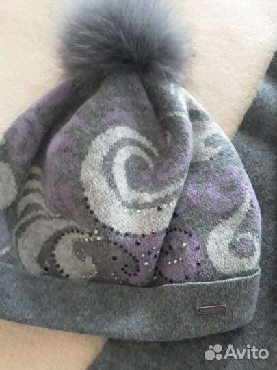 Комплект шапка, шарф