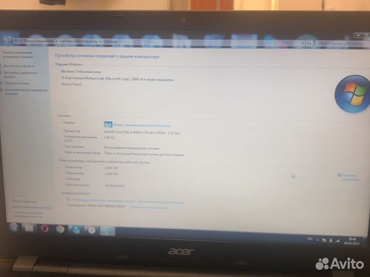 Ноутбук acer intel core i3, nvidia gt820m