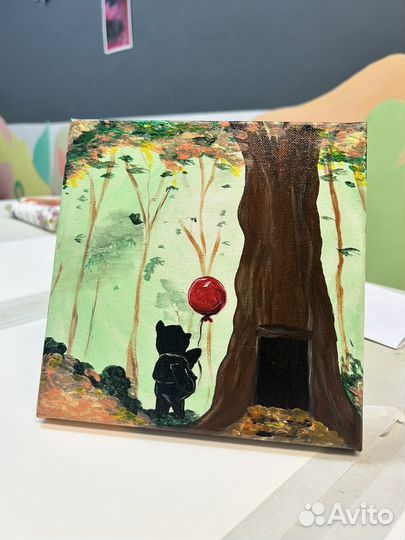 Картина холст акрил Винни-Пух