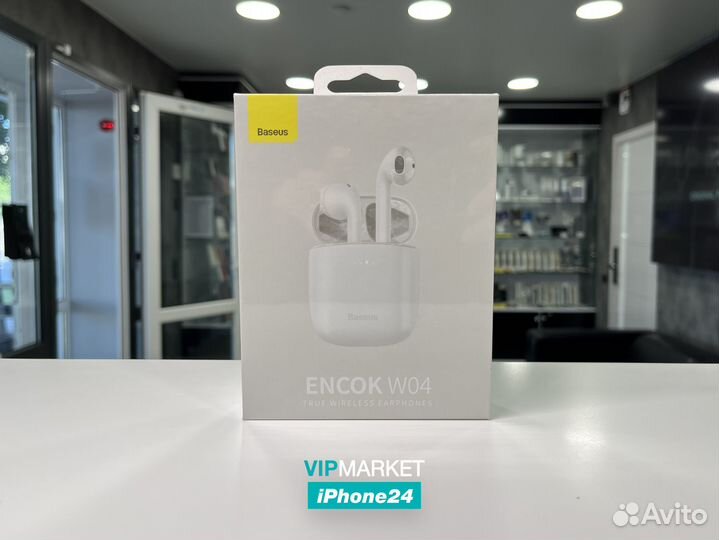 Беспроводные наушники Baseus Encok W04 (Белые)